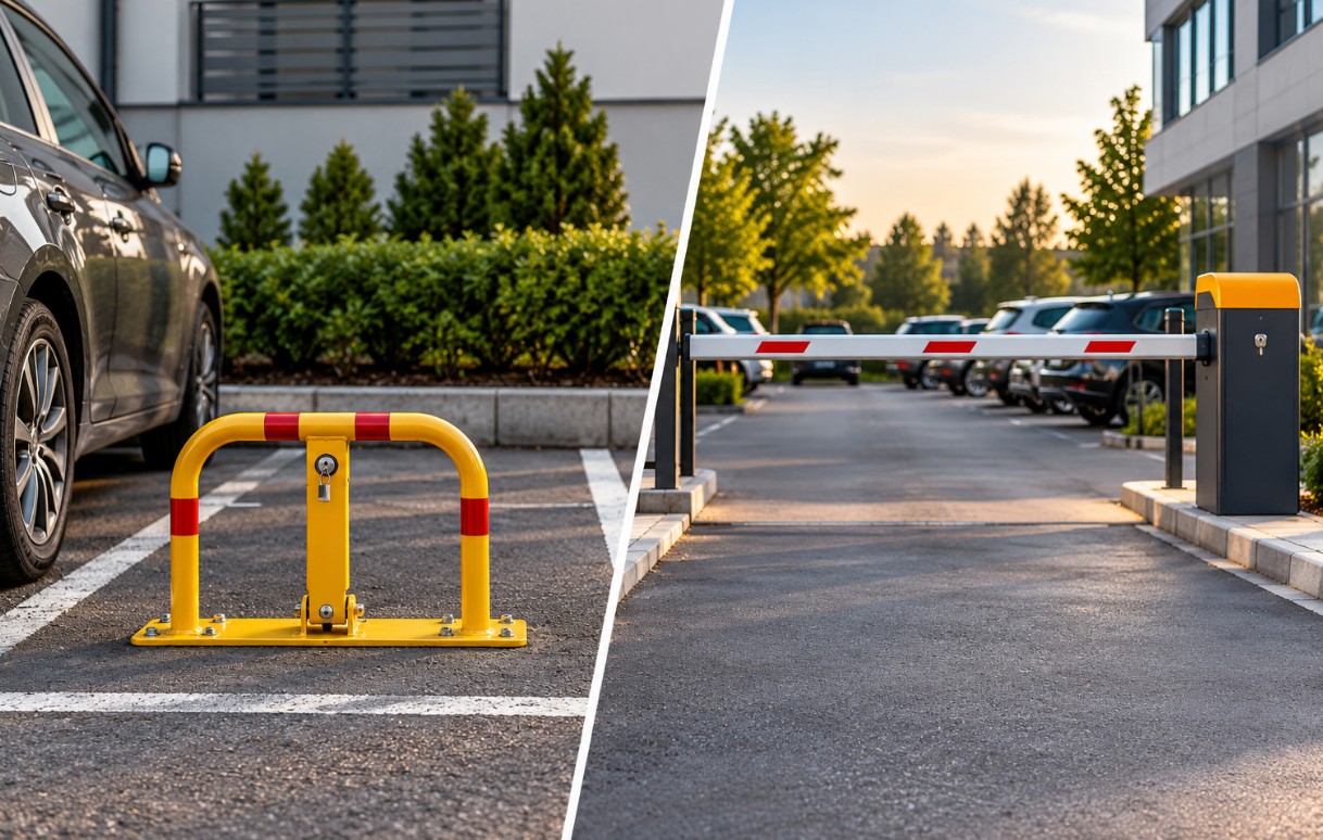 Poređenje parking barijere za jedno parking mesto i automatske rampe za zajednički parking, sa ključnim kriterijumima za izbor